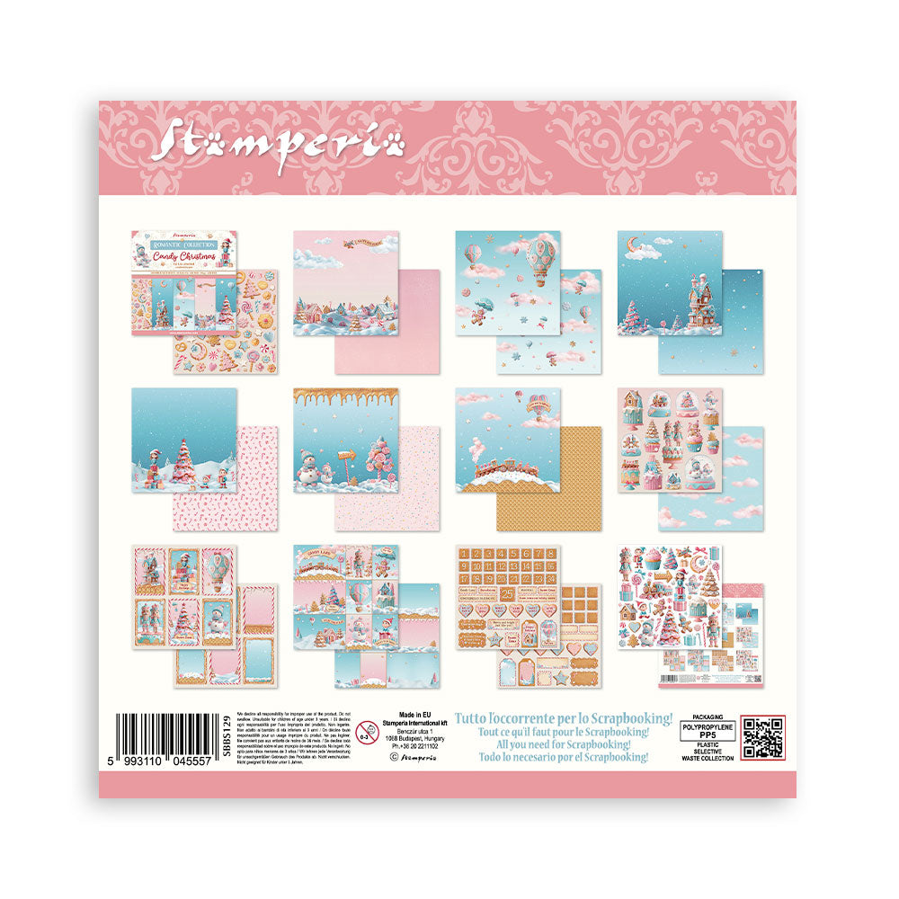 Stamperia - Candy Christmas - Paper Pad - 8 x 8" (10 sheets)