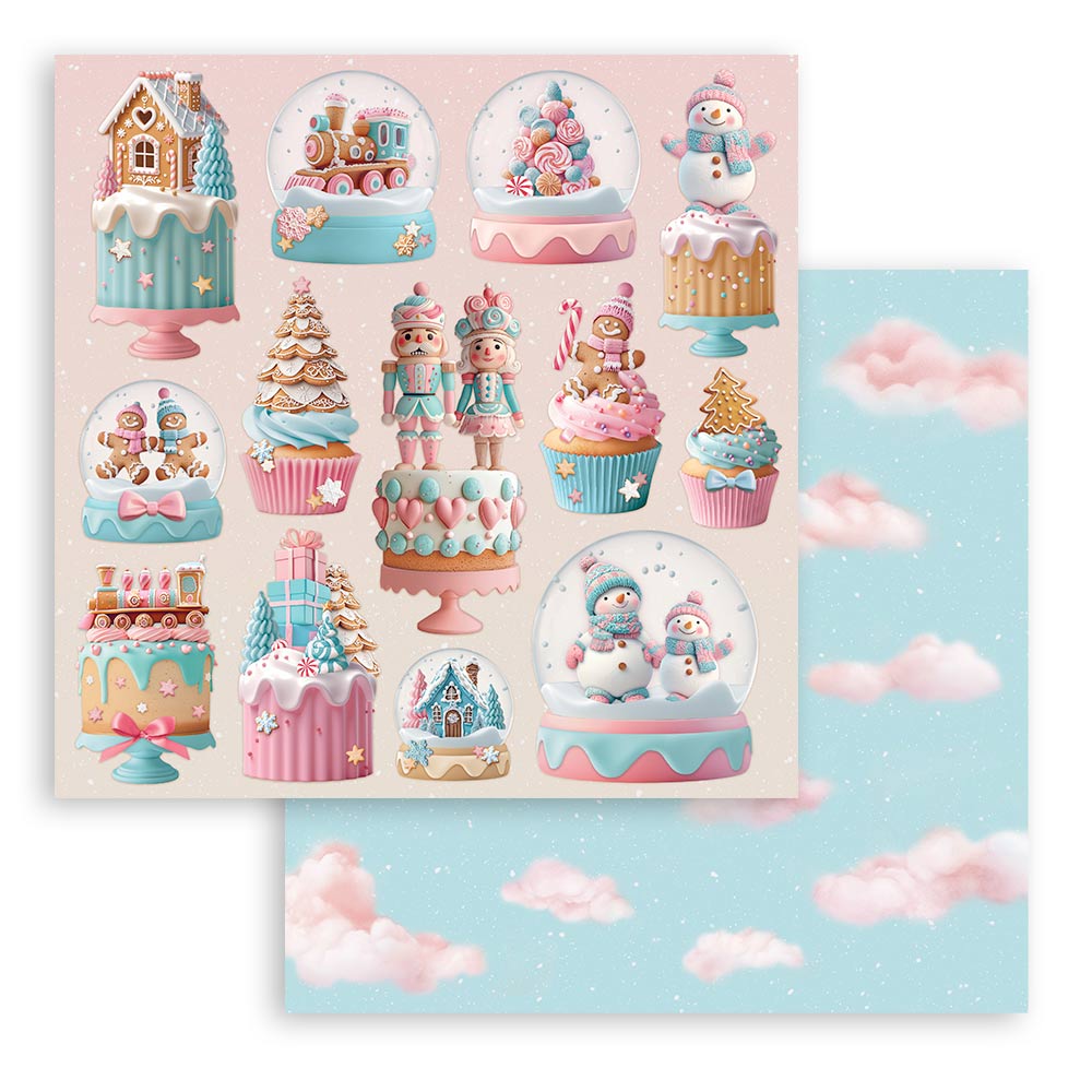 Stamperia - Candy Christmas - Paper Pad - 8 x 8" (10 sheets)