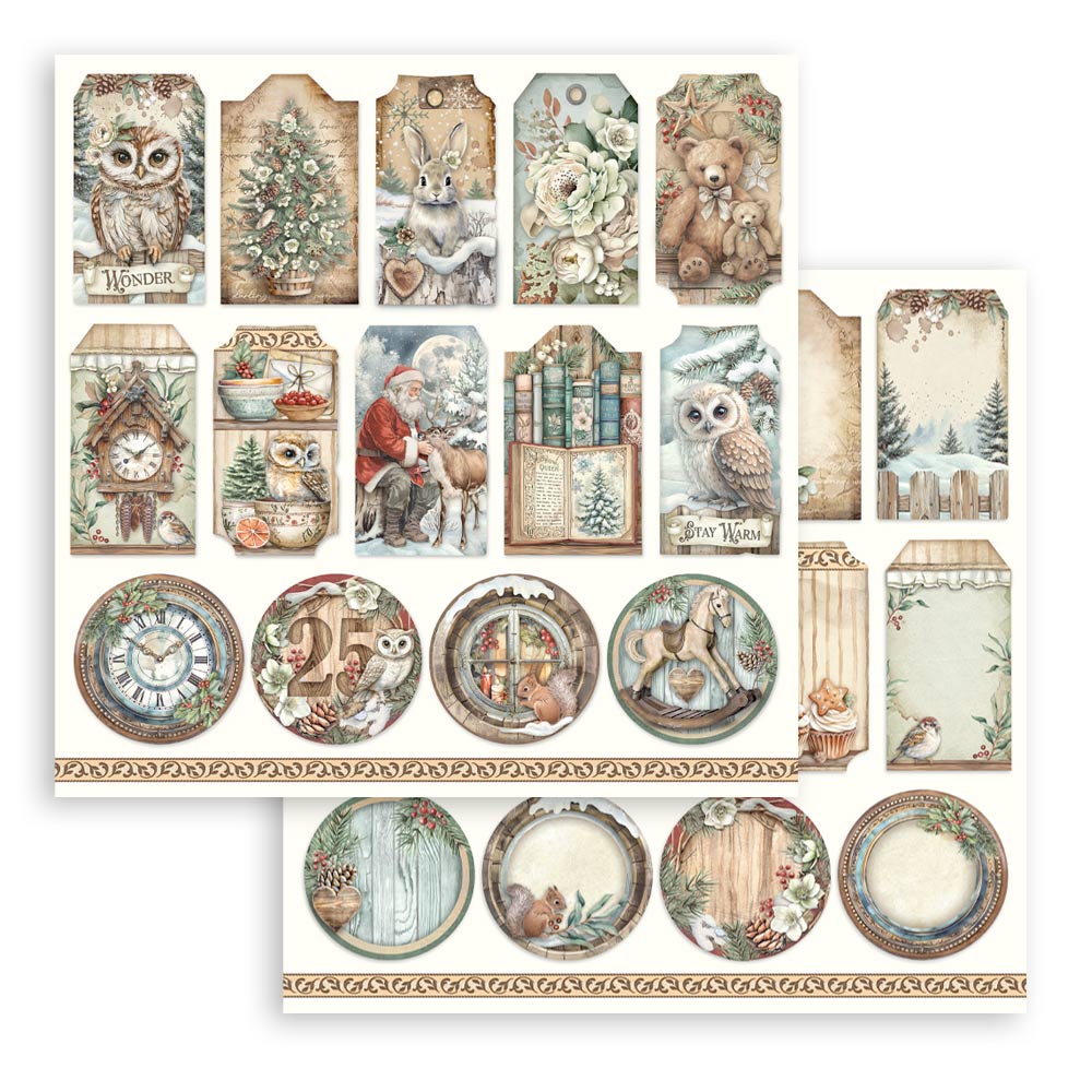 Stamperia - The Owl's house  - Paper Pad - 8 x 8" (10 sheets)
