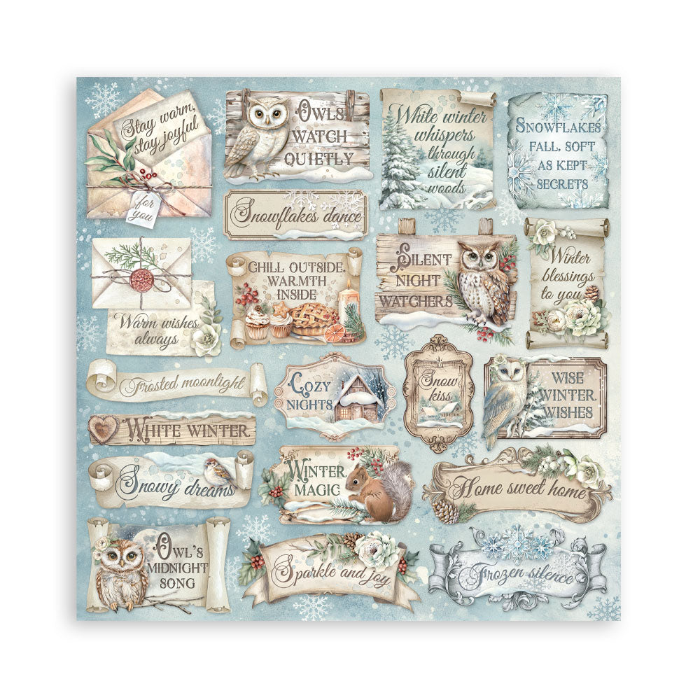 Stamperia - The Owl's house  - Paper Pad - 8 x 8" (10 sheets)