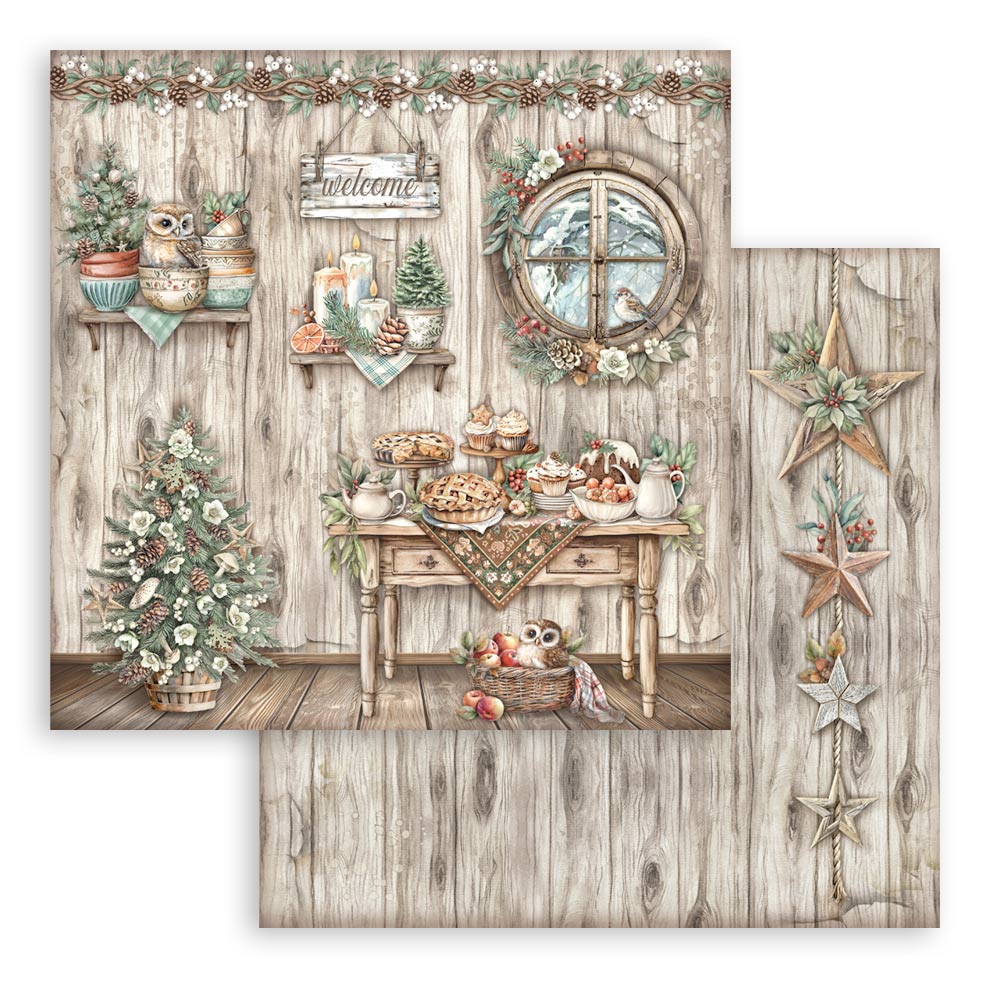 Stamperia - The Owl's house  - Paper Pad - 8 x 8" (10 sheets)