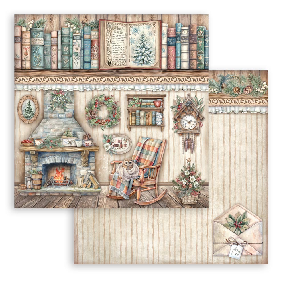 Stamperia - The Owl's house  - Paper Pad - 8 x 8" (10 sheets)