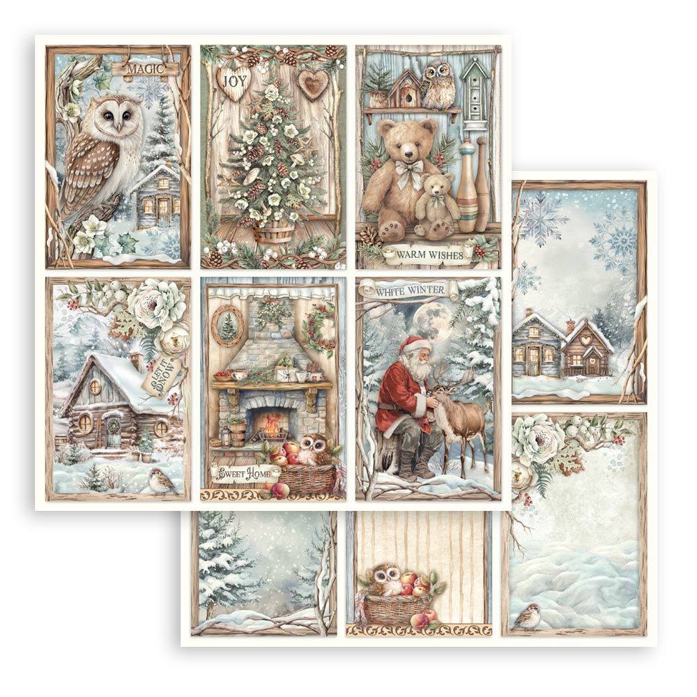 Stamperia - The Owl's house  - Paper Pad - 8 x 8" (10 sheets)