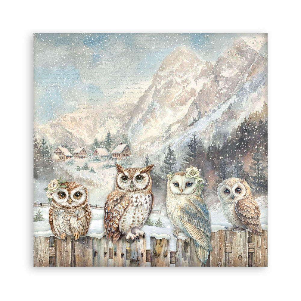 Stamperia  - The Owl's house - Singled sided - Paper Pad  22 pk - 12 x 12"