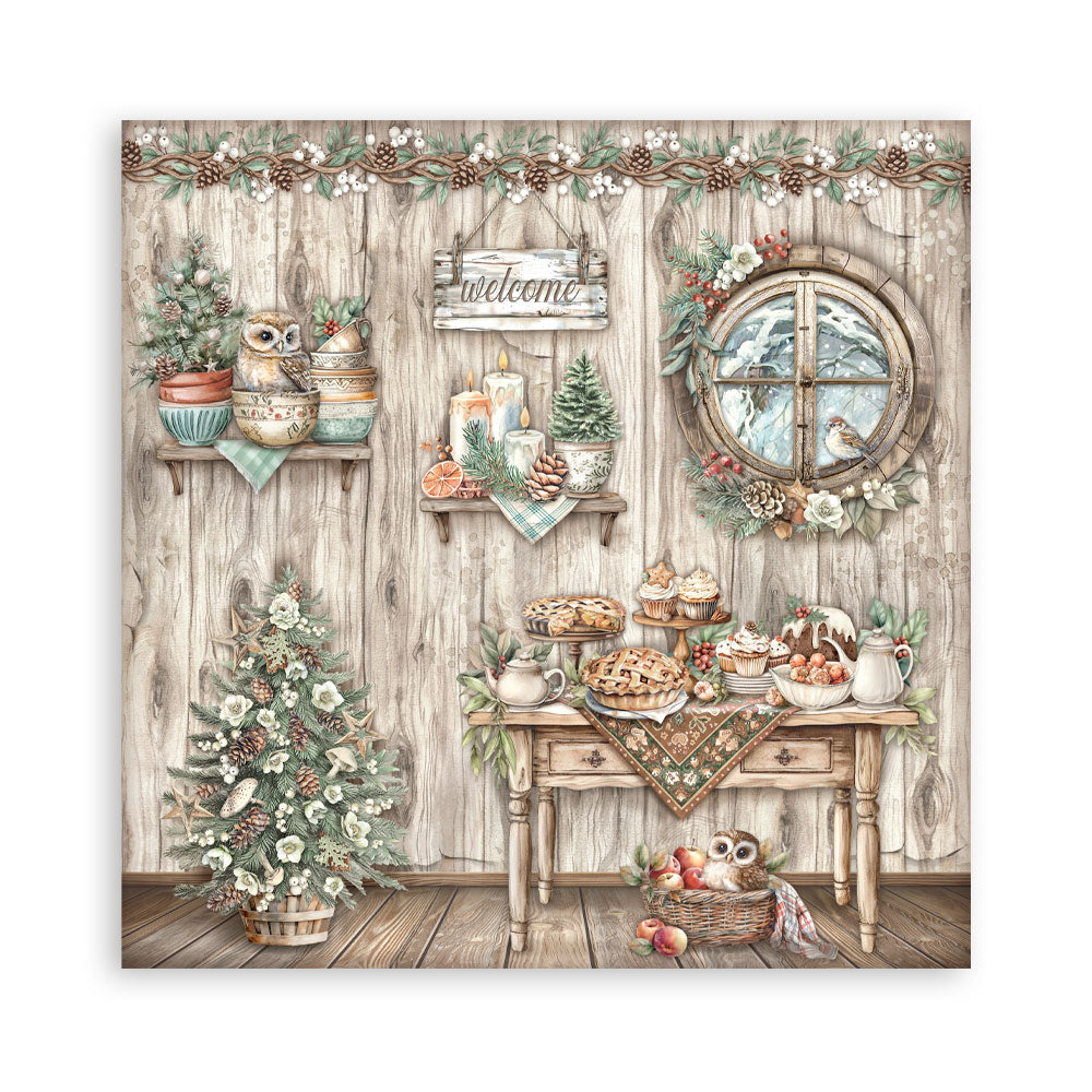 Stamperia  - The Owl's house - Singled sided - Paper Pad  22 pk - 12 x 12"