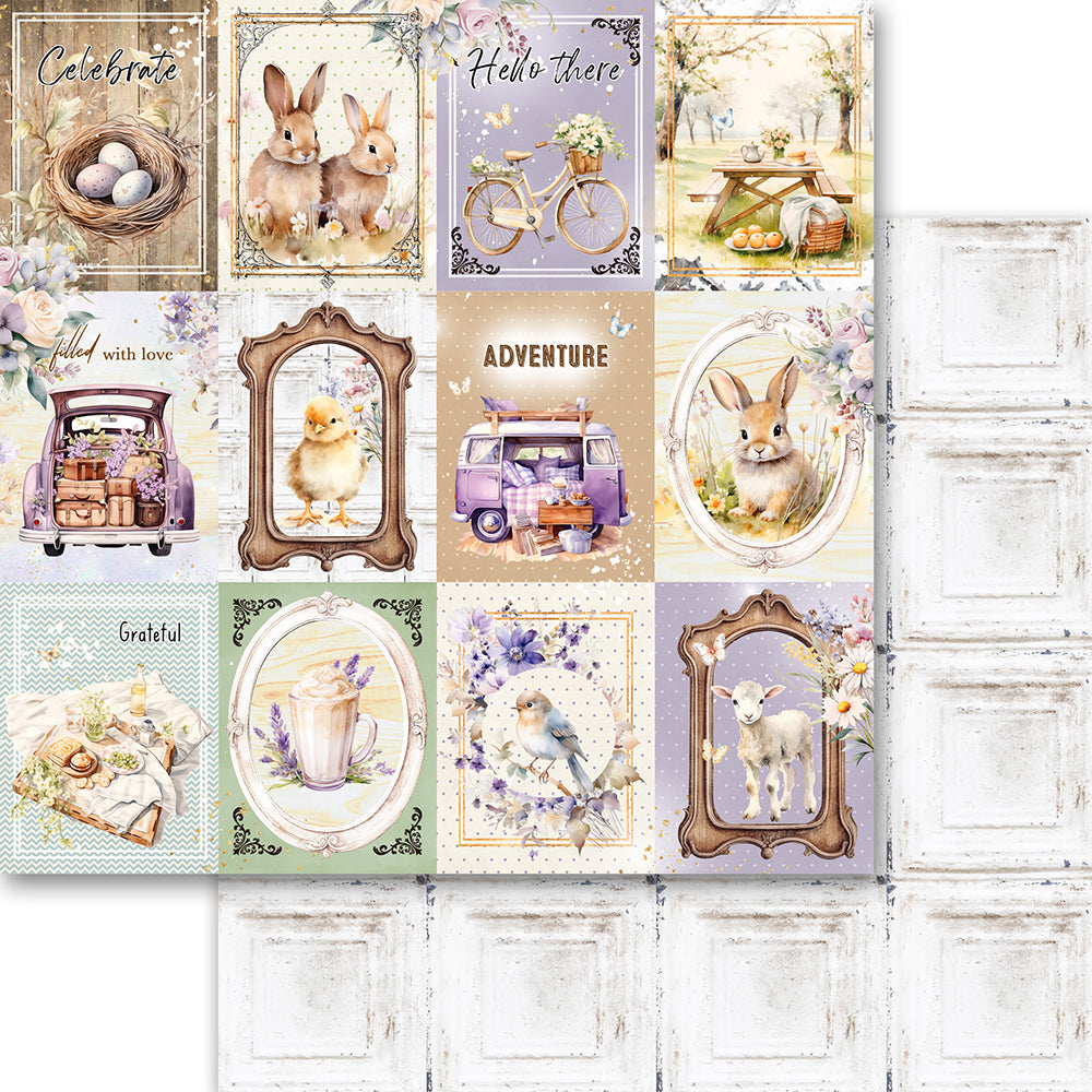 Asuka Studio - Memory Place - Lavender Love Collection - Lavender Love 01 - 12 x 12"