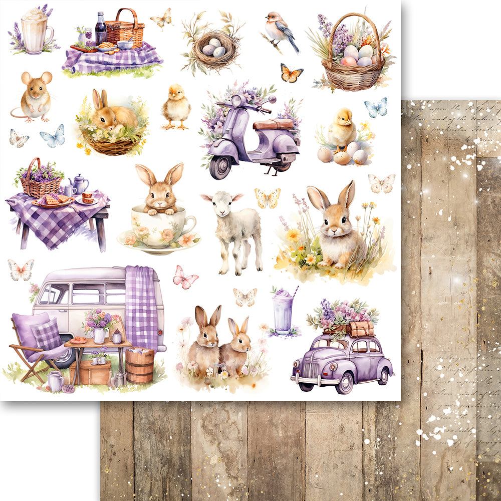 Asuka Studio - Memory Place - Lavender Love Collection - Filled with Love 05 - 12 x 12"