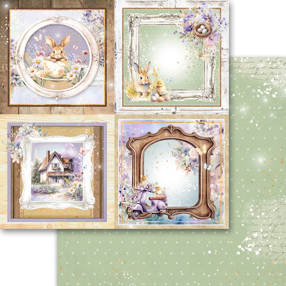 Asuka Studios - Memory Place - Lavender Love Collection - Paper Pack  -  6 x 6"