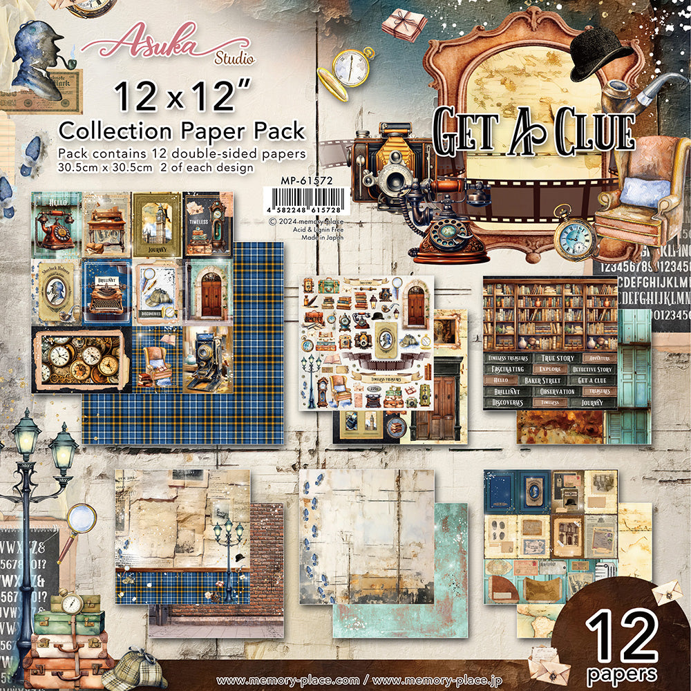 Asuka Studio - Memory Place - Get a Clue Collection pack -  12 x 12"