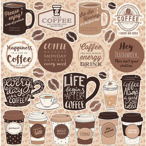 Reminisce - But First, Coffee - Collection Kit  - 12x12"