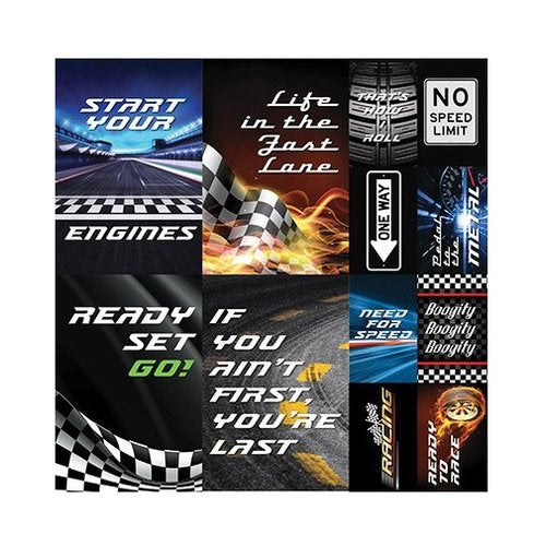 Reminisce - Checkered Flag - Collection Kit  - 12x12"