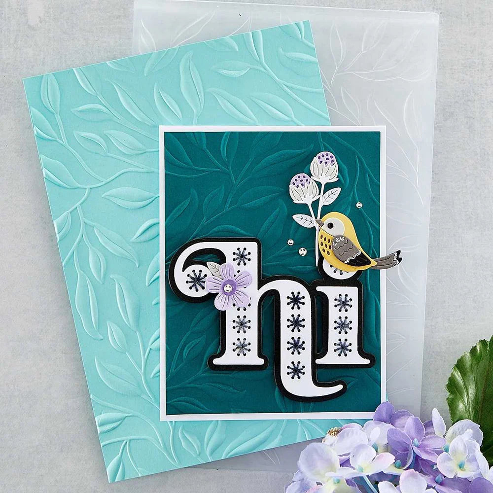 Spellbinders - 3D Embossing Folder - Leafy