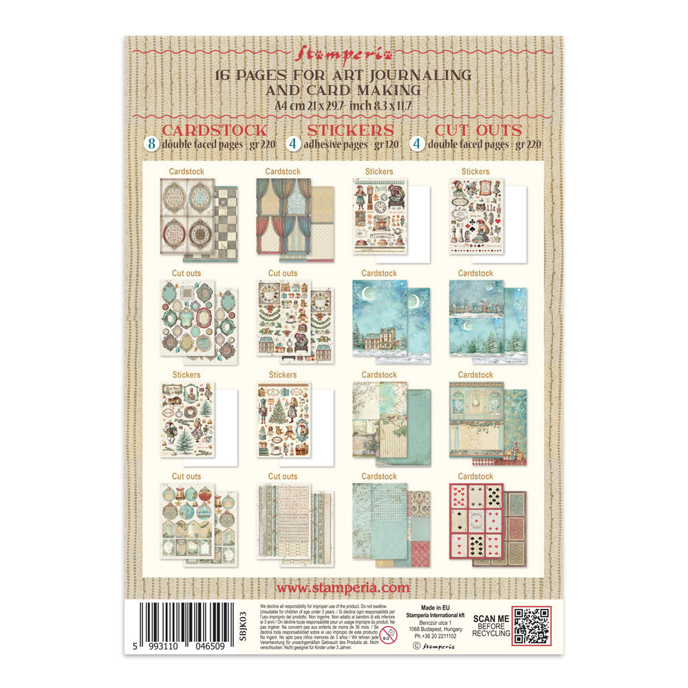 Stamperia - Junk Journal - Alice in Christmas