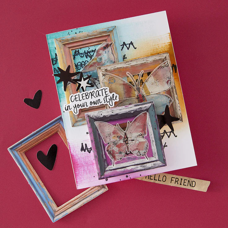Spellbinders - Beautifully Imperfect Collection - Chipboard Frames