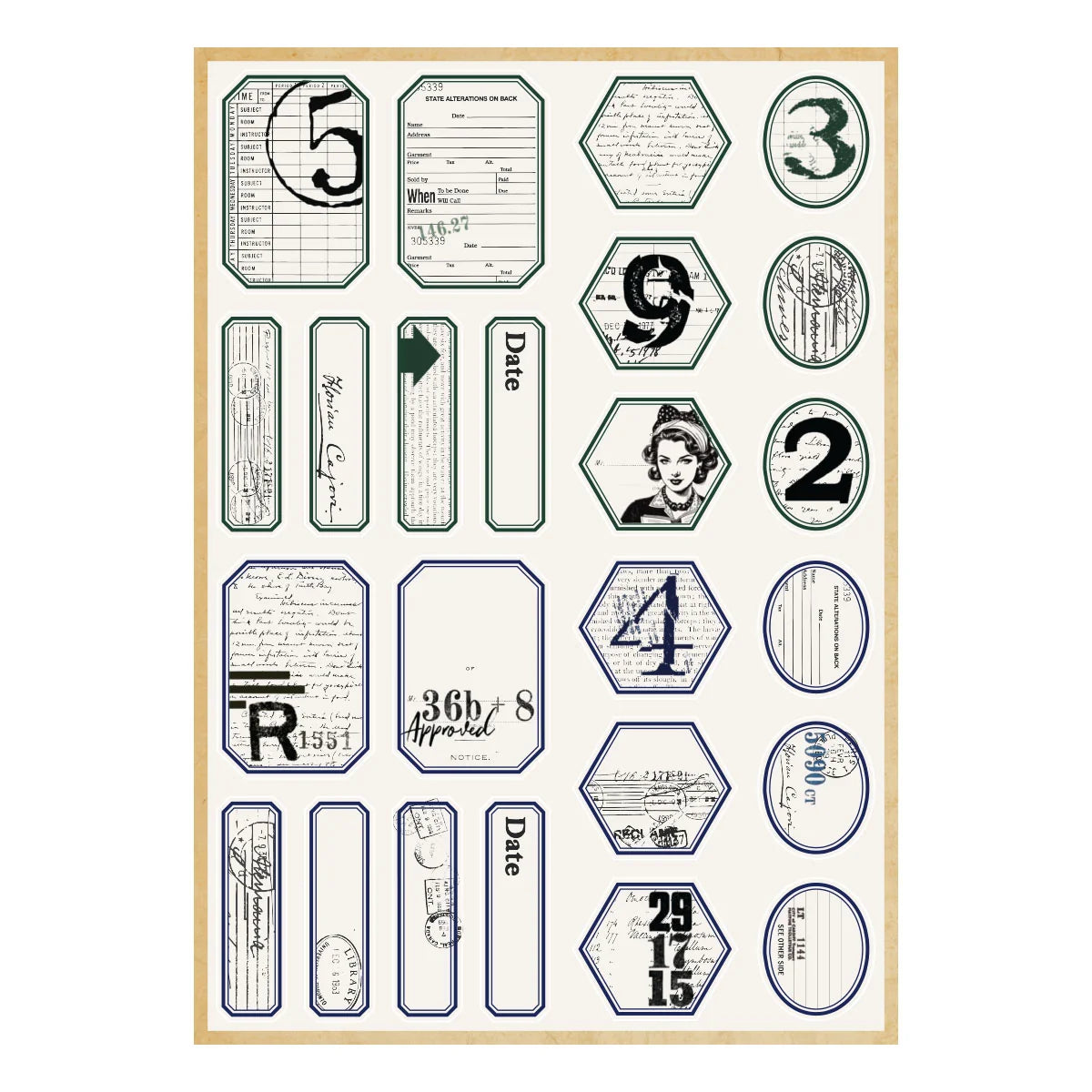 Spellbinders - Book 10 Borders & Labels Stickers by Esther Glas