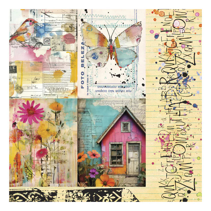 Spellbinders - Beautifully Imperfect Collection - 6x6" Printed Paper