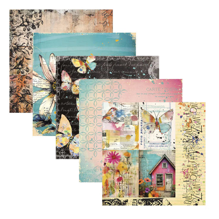 Spellbinders - Beautifully Imperfect Collection - 6x6" Printed Paper