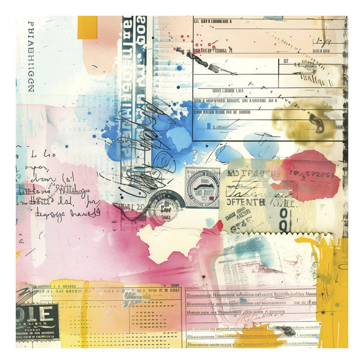 Spellbinders - Beautifully Imperfect Collection - 6x6" Printed Paper