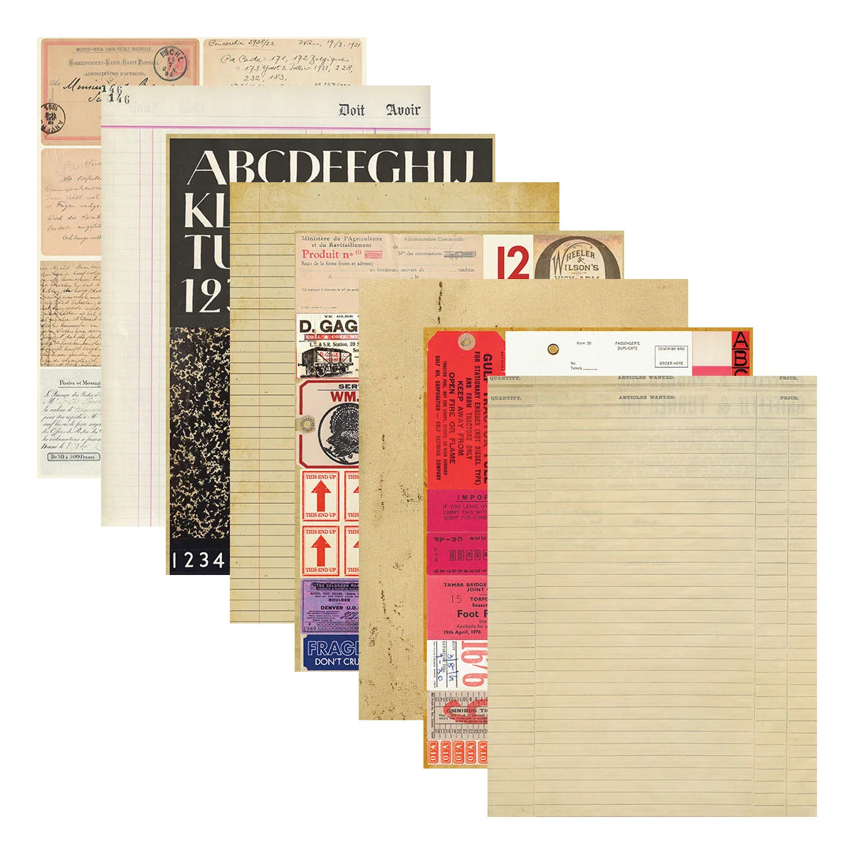 Spellbinders - Reminiscence Book 10 Patterned Cardstock by Esther Glas