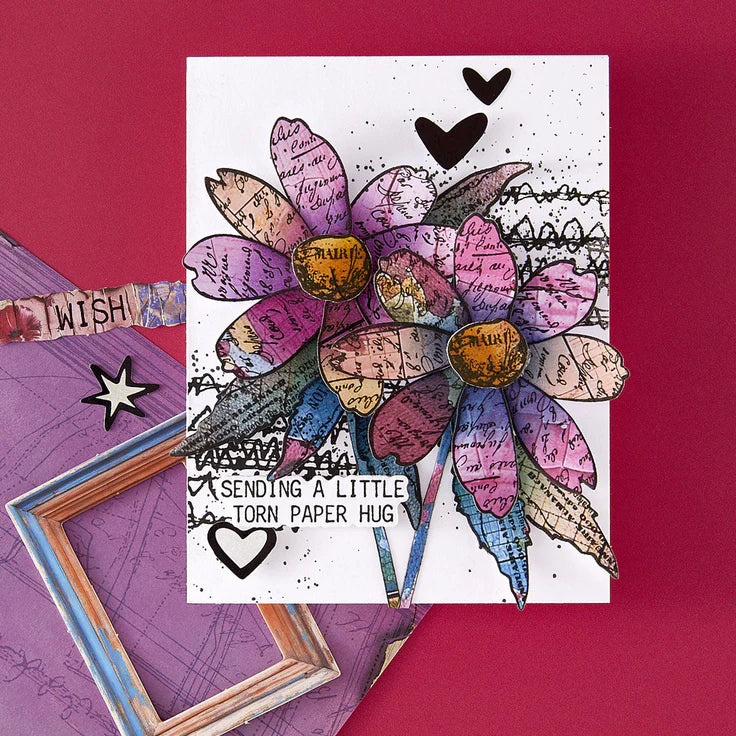 Spellbinders - Stamps & Die Sets - Sculpted Scripted Floral