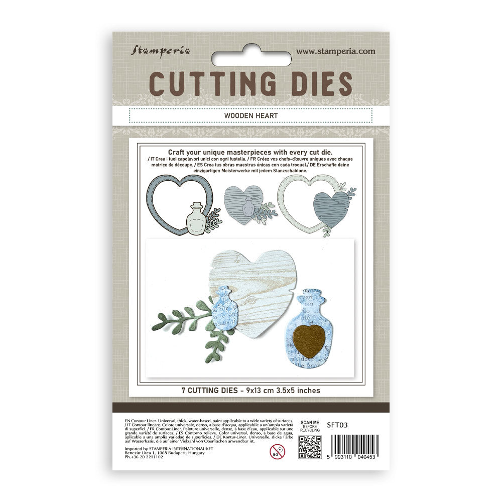Stamperia  - Dies - Wooden heart