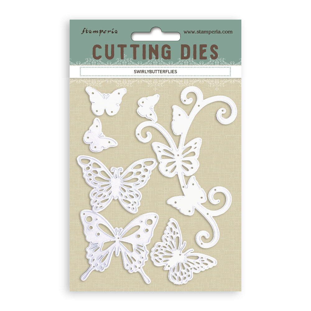 Stamperia  - Dies - Swirly Butterflies