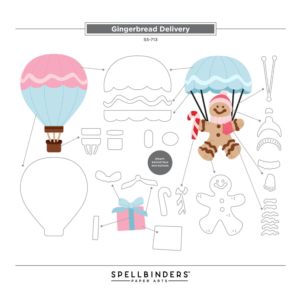 Spellbinders - Dies - Candy Christmas - Gingerbread Delivery