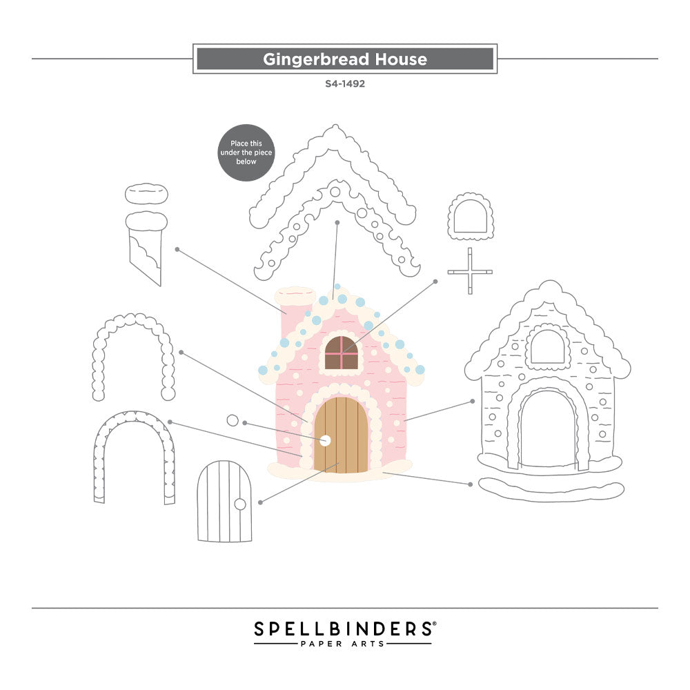 Spellbinders - Dies - Candy Christmas - Gingerbread House