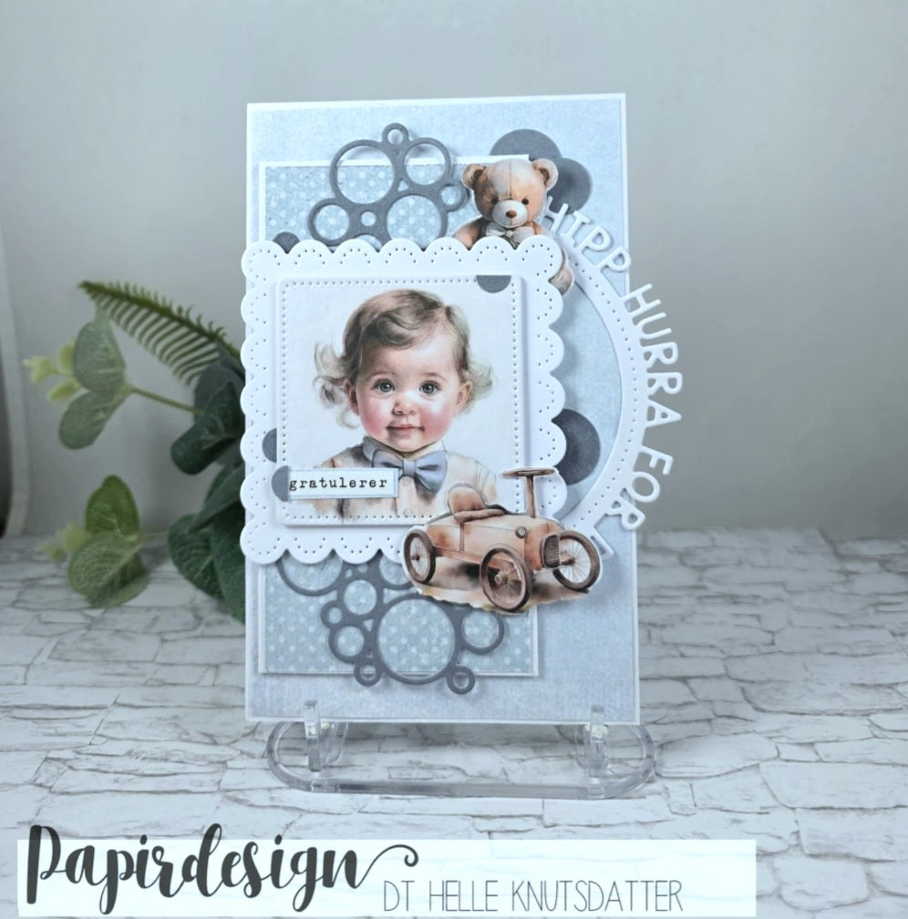 Papirdesign - Dies - Hurra og gratulerer