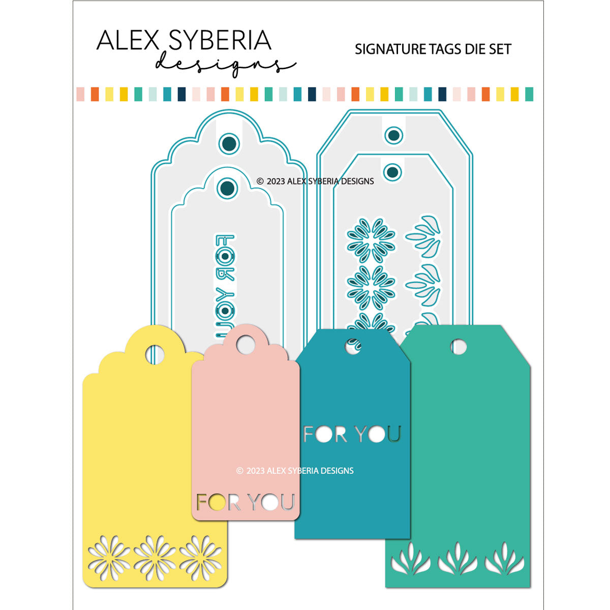 Alex Syberia Designs - Dies set - Signature Tags
