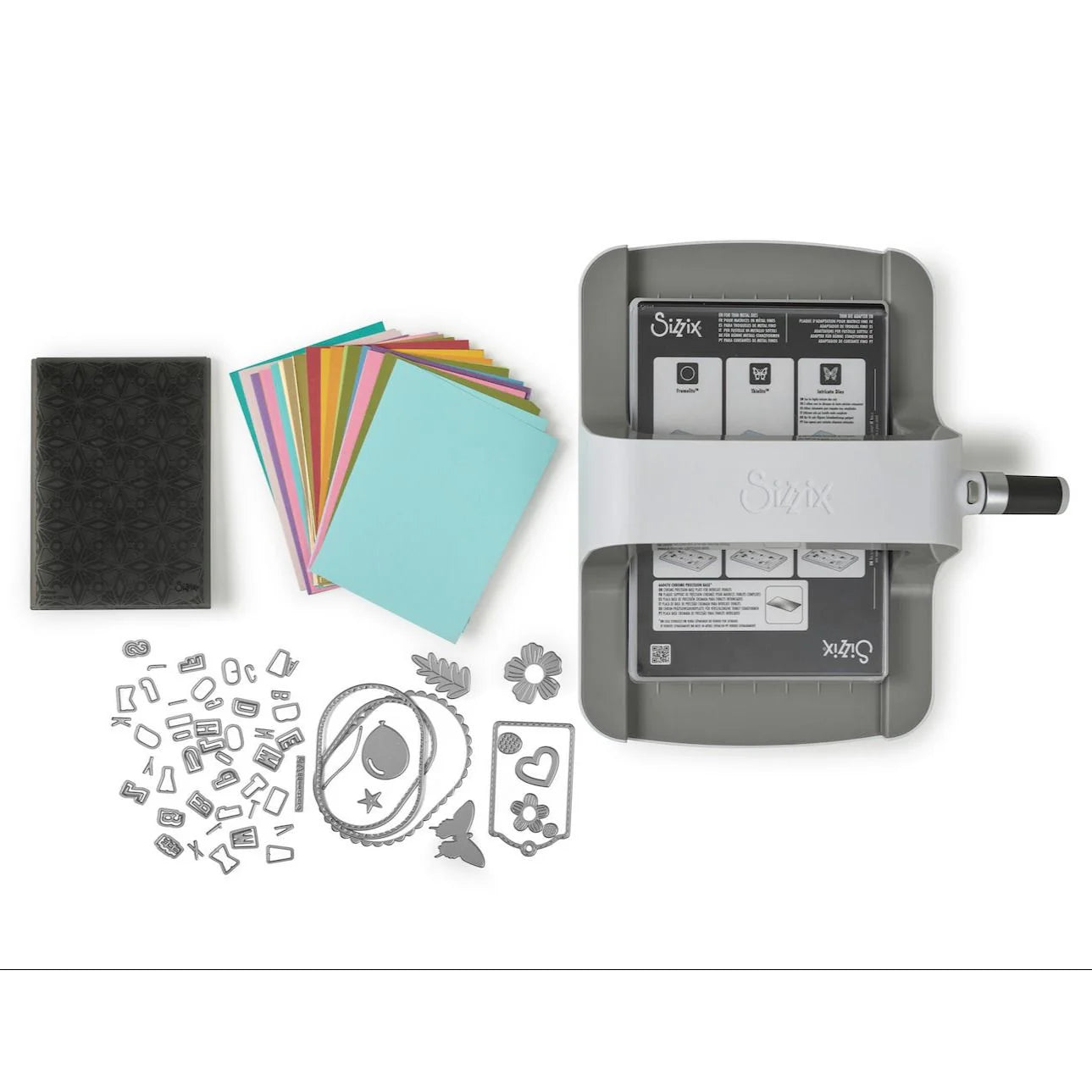 Sizzix - Big Shot Machine - Grey and White - New Edition Starter Kit