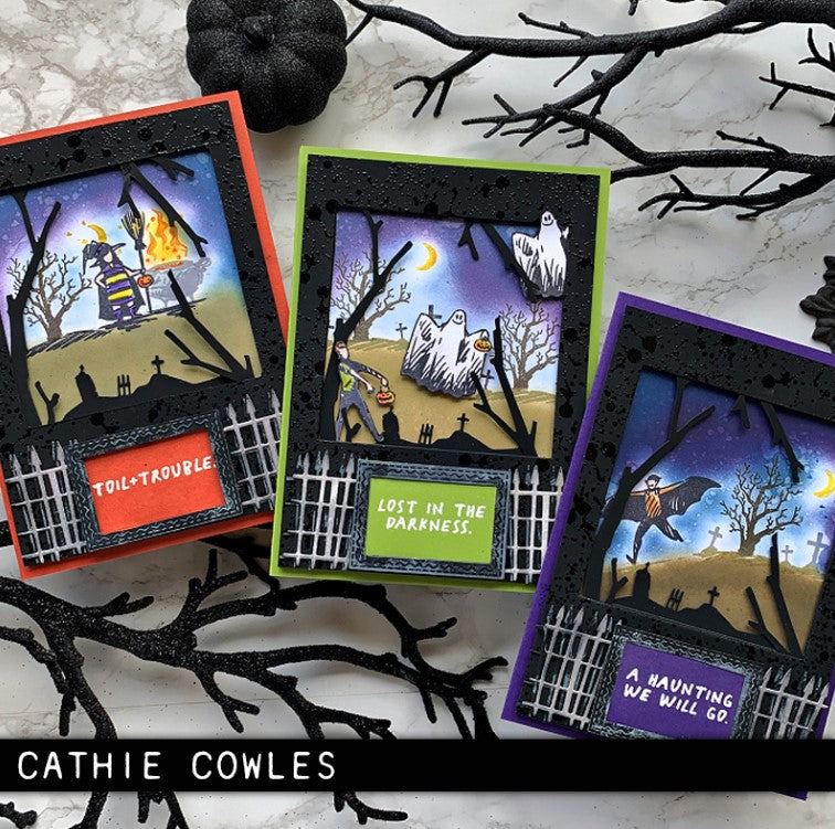 Tim Holtz Collection - Cling Stamps - Halloween Sketchbook