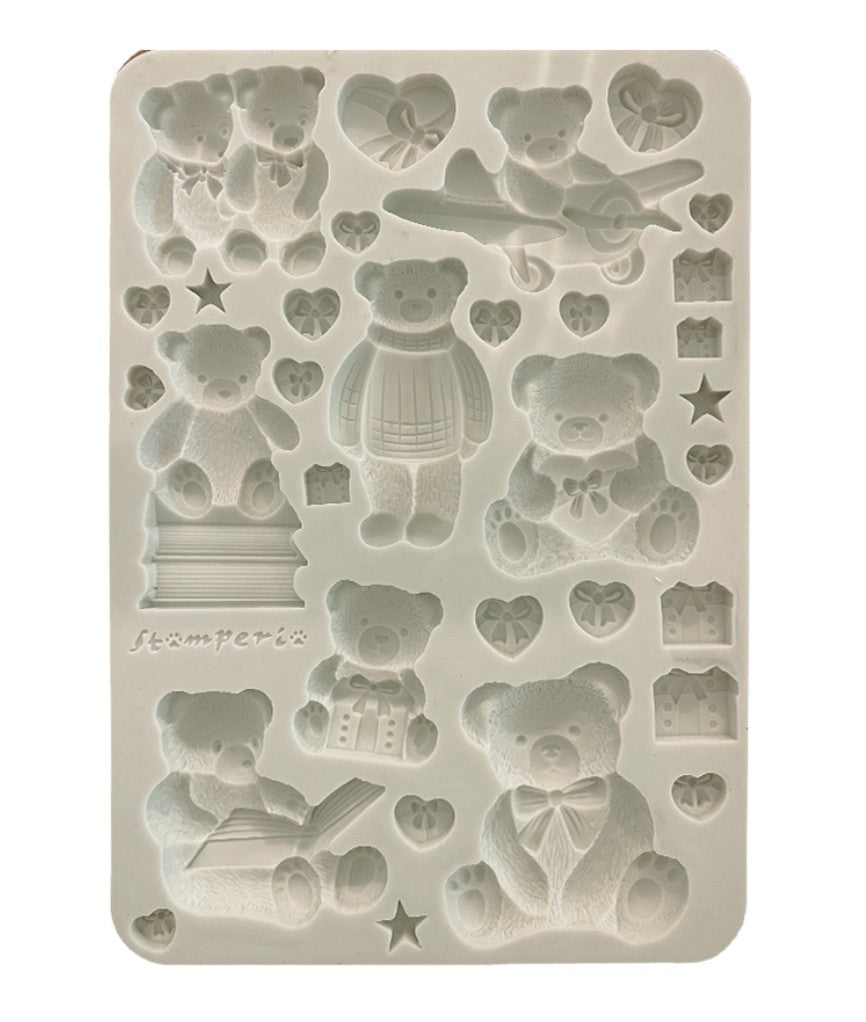 Stamperia  - The Owl's house - Silicon Mould - Teddy Bears