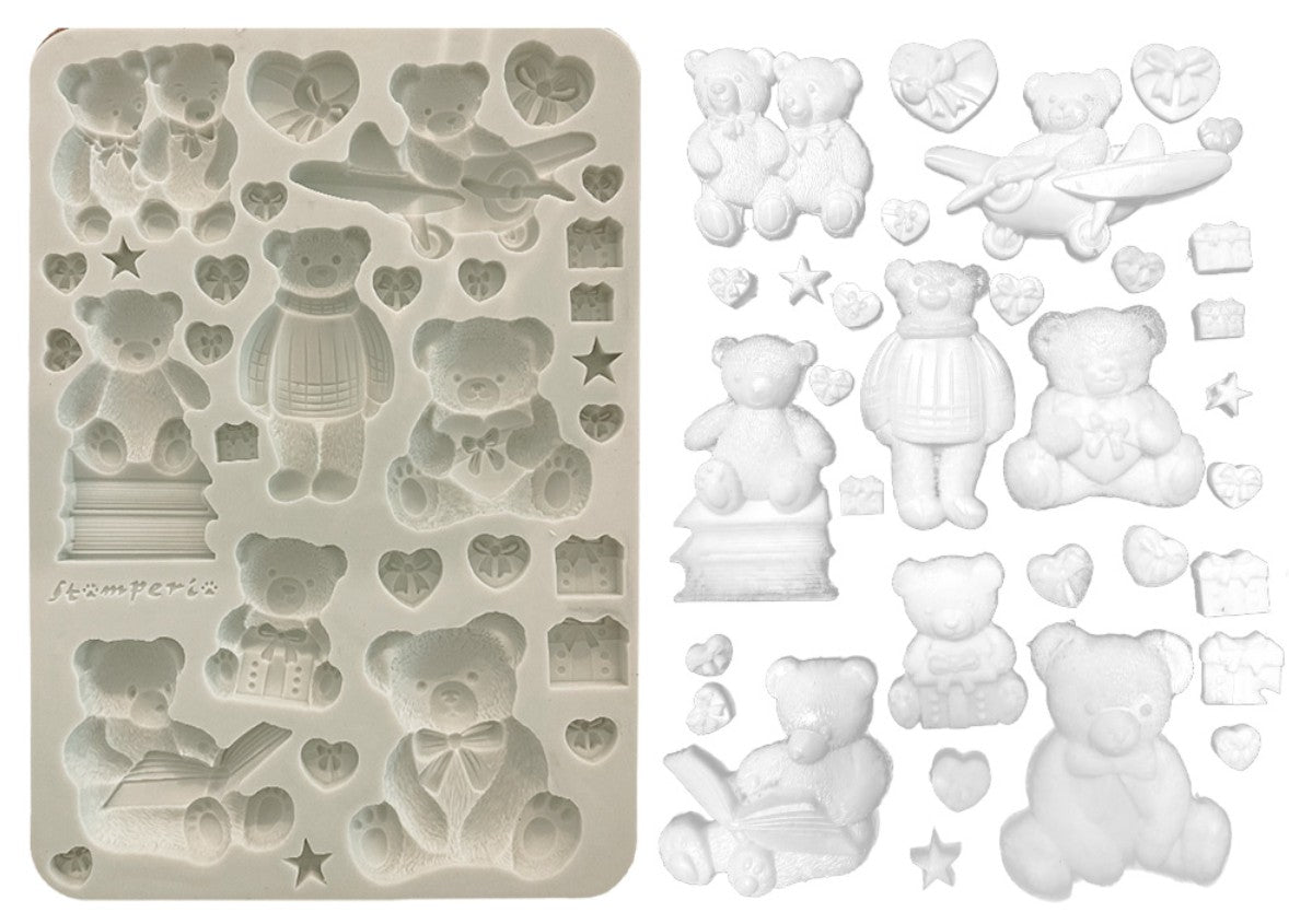 Stamperia  - The Owl's house - Silicon Mould - Teddy Bears