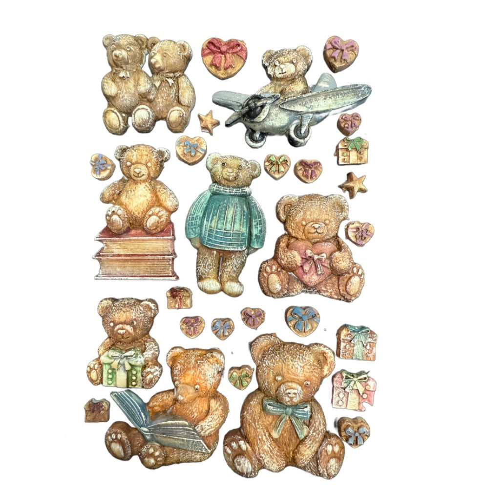 Stamperia  - The Owl's house - Silicon Mould - Teddy Bears