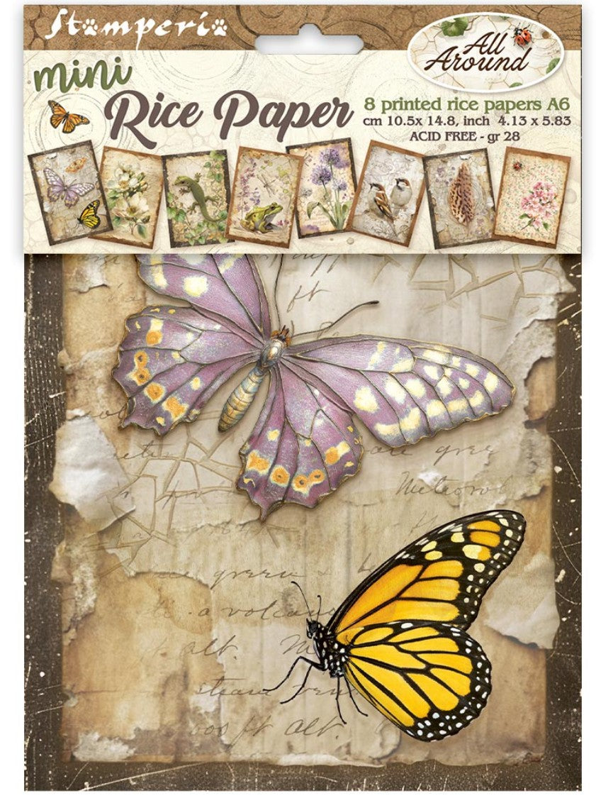 Stamperia - All Around - Mini Rice Paper Selection A6