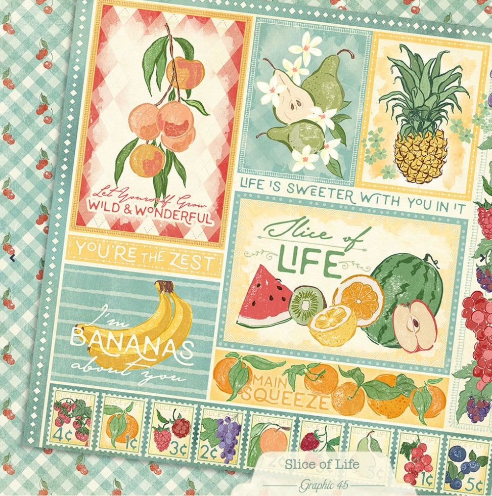 Graphic 45 - Slice of Life - Paper Pad 8x8"