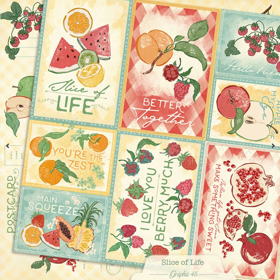 Graphic 45 - Slice of Life - Paper Pad 8x8"