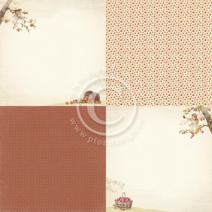 Pion Design - Summer Falls into Autumn - Apple Orchard 6x6tum 12x12"