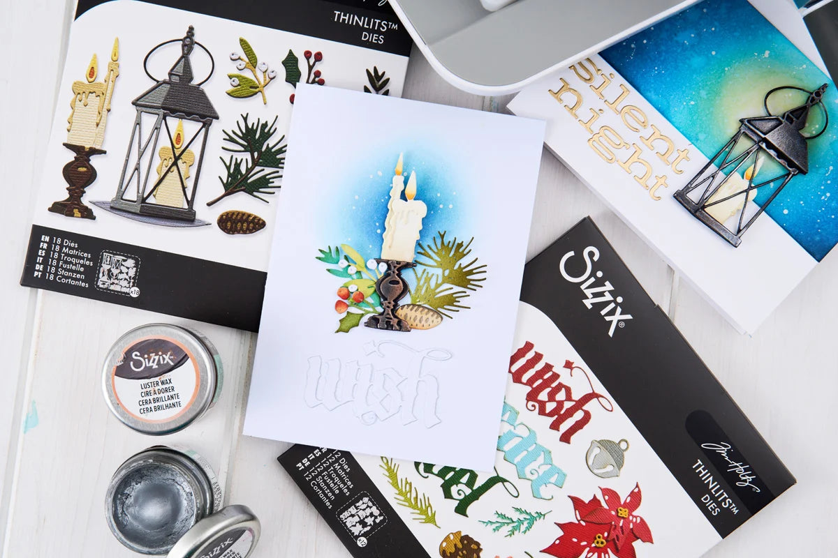 Sizzix - Tim Holtz  - Thinlits - Vault Winter Candlelight