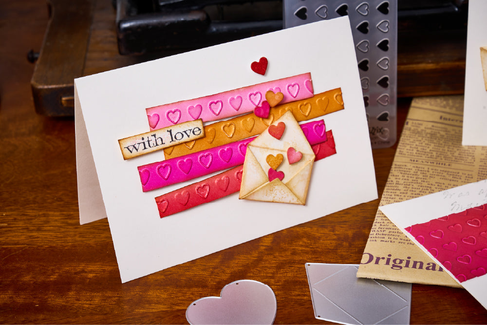 Sizzix -  Tim Holtz - Love Notes Sidekick Dies and Texture Fade