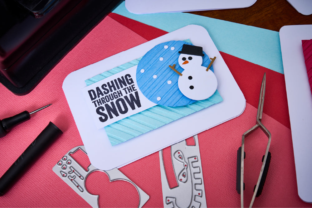 Sizzix -  Tim Holtz -  Christmas Minis Sidekick Dies and Texture Fade