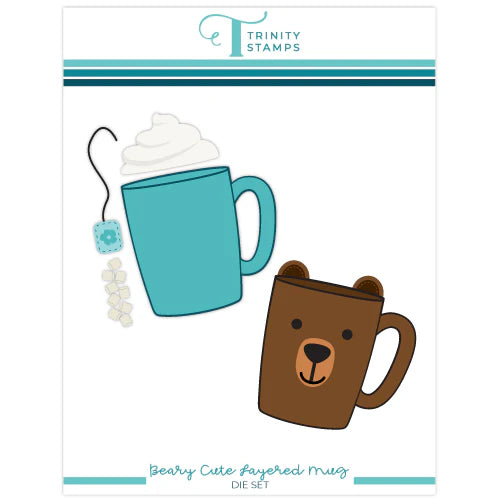 Trinity stamps - Dies - Beary Cute Layered Mug die set