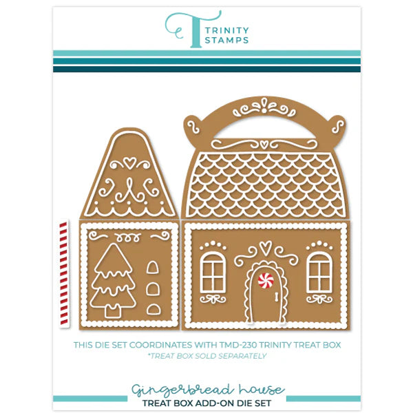 Trinity stamps - Dies - Gingerbread House Treat box Add-on