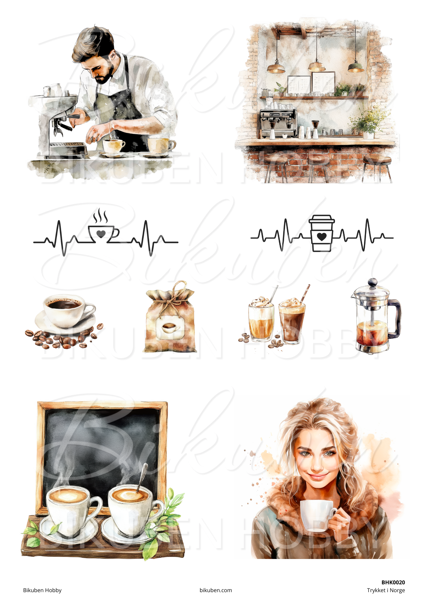 Bikuben Hobby - Klippeark - Tid for kaffe - A4