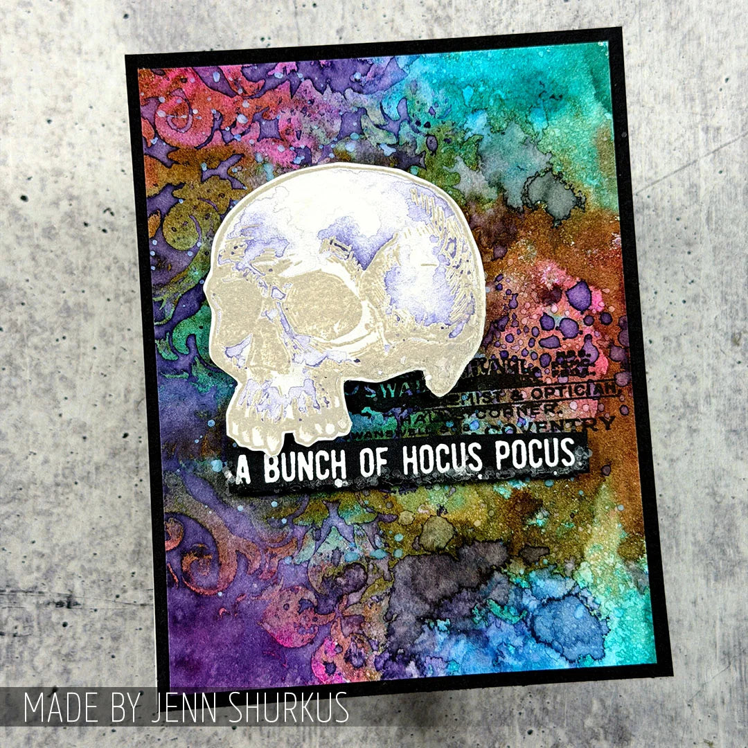 Tim Holtz - Mixed Media Set - Stamp/Stencil - Foreboding