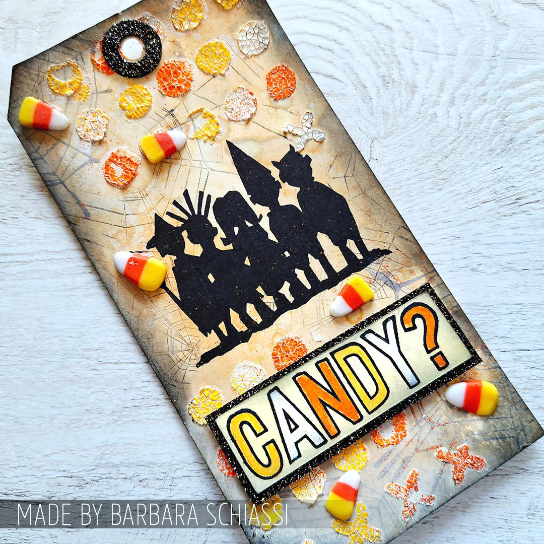 Tim Holtz - Mixed Media Set - Stamp/Stencil - Halloween Cutouts