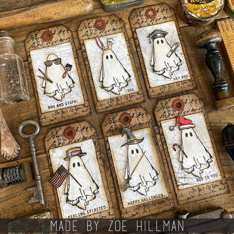 Tim Holtz Collection - Cling Stamps - Boo Crazy