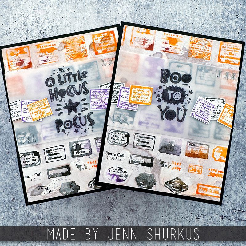Tim Holtz Collection - Cling Stamps - Halloween Whatnots