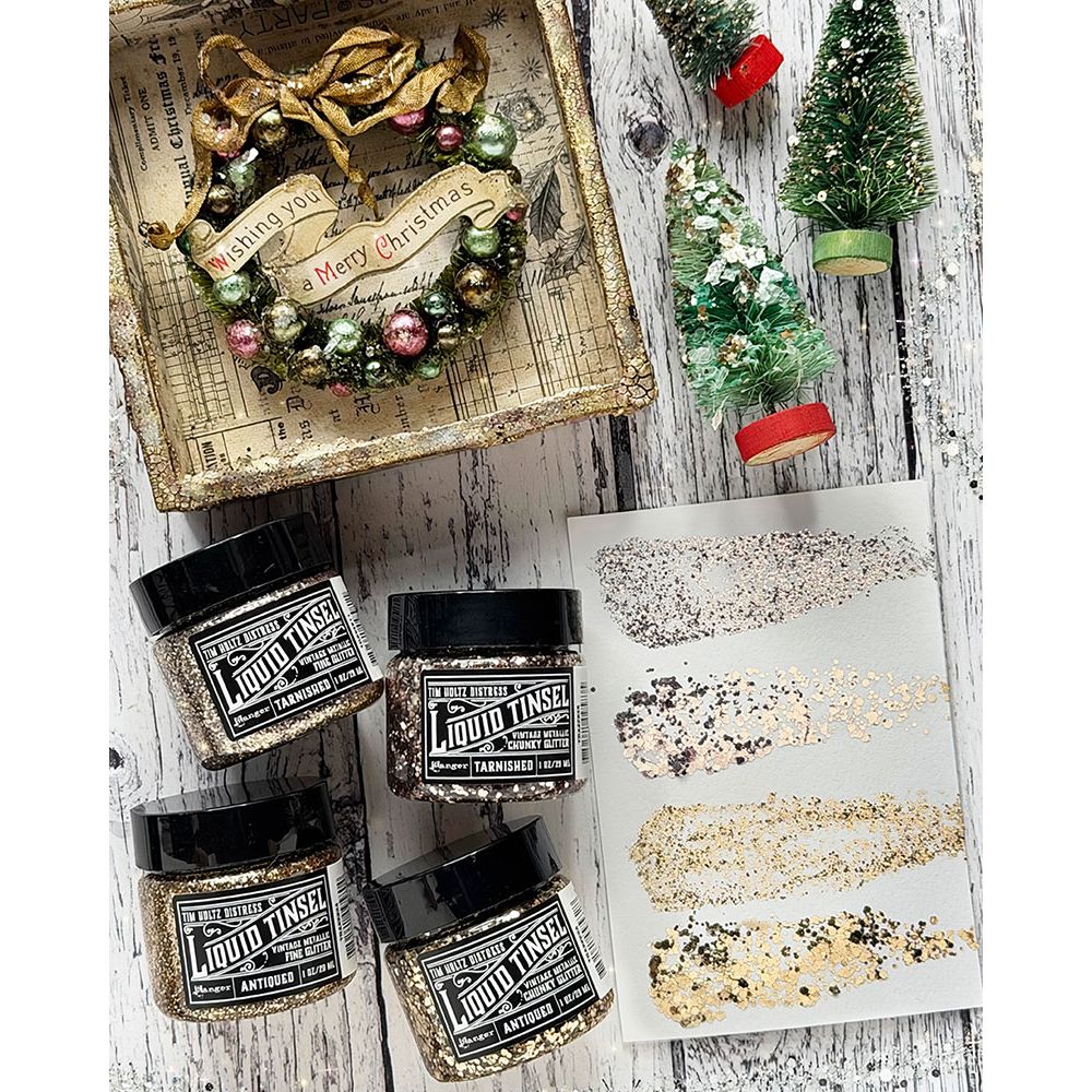 Tim Holtz Distress - Tarnished Liquid Tinsel - Chunky 1oz